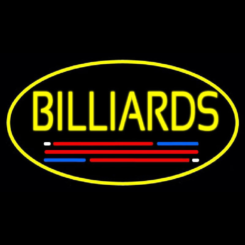 Billiards 3 Neonskylt