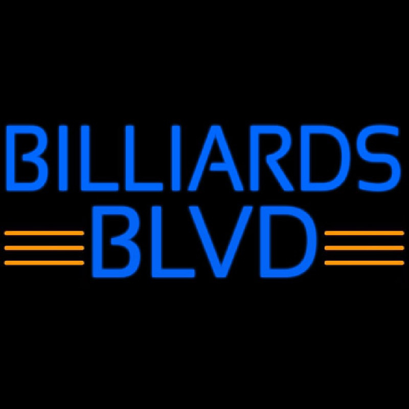 Billiards Blvd Neonskylt