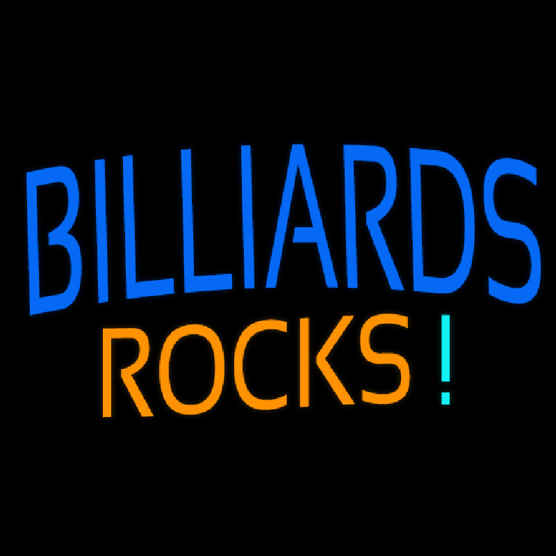 Billiards Rocks 1 Neonskylt