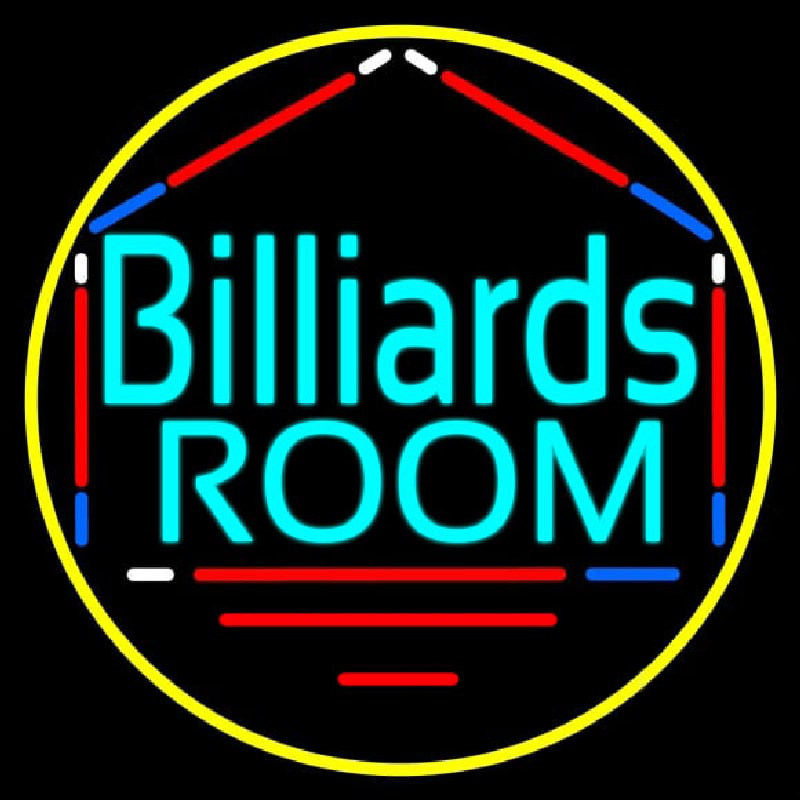 Billiards Room 3 Neonskylt