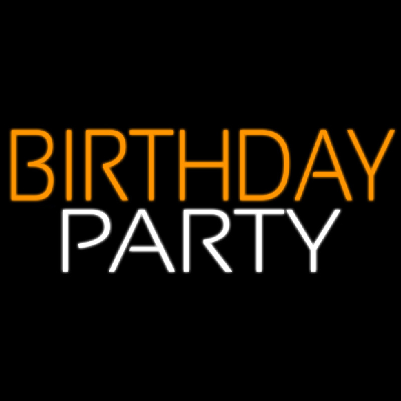 Birthday Party 3 Neonskylt