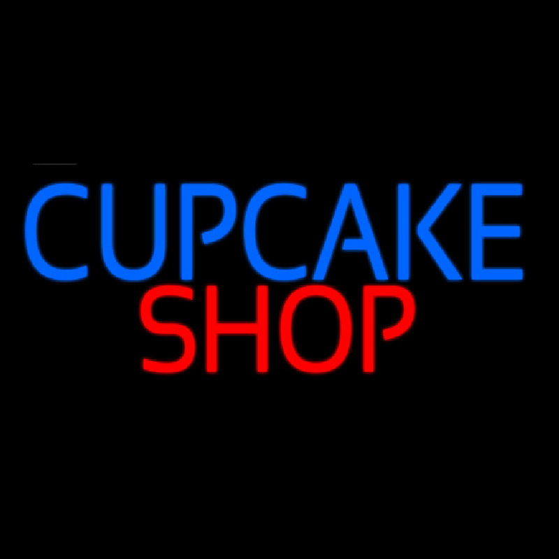 Block Cupcake Shop Neonskylt