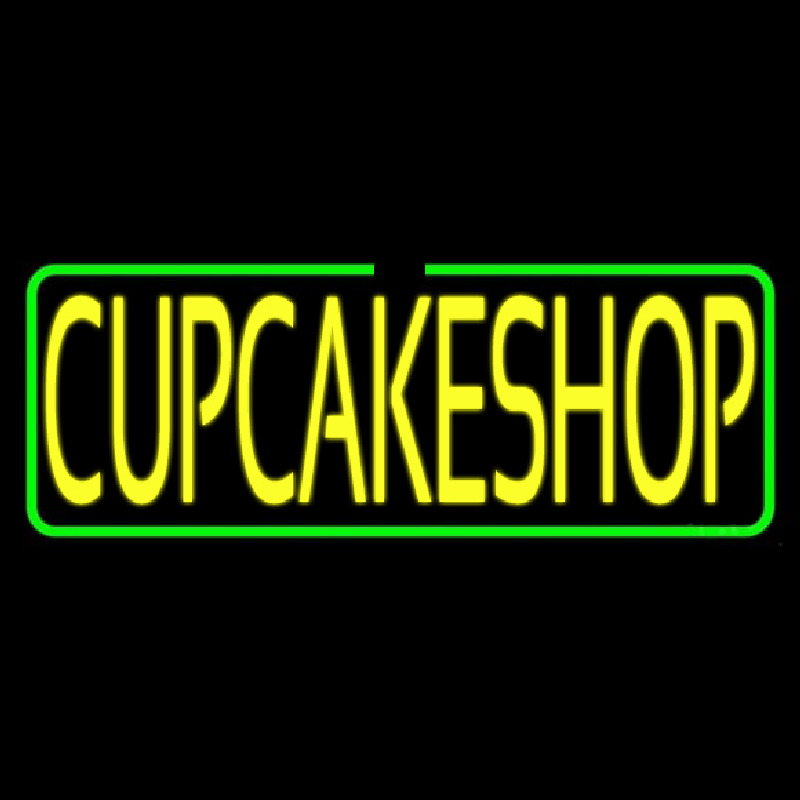 Block Cupcake Shop Neonskylt
