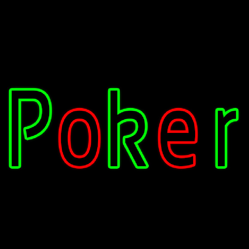 Block Poker 2 Neonskylt