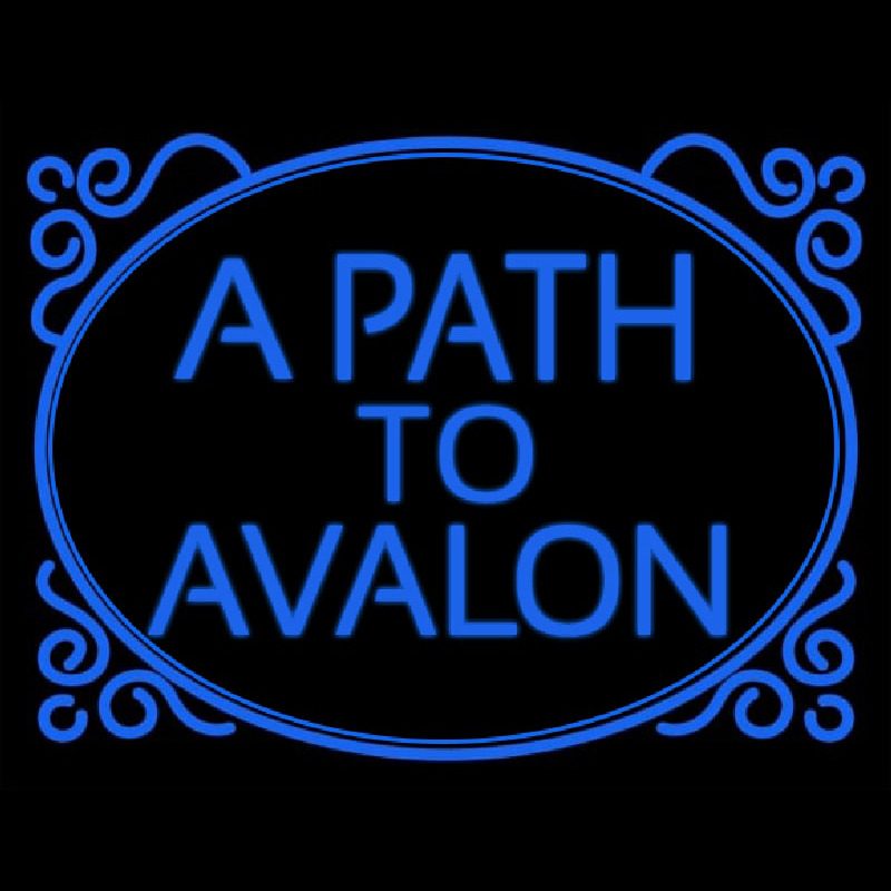 Blue A Path To Avalon Neonskylt