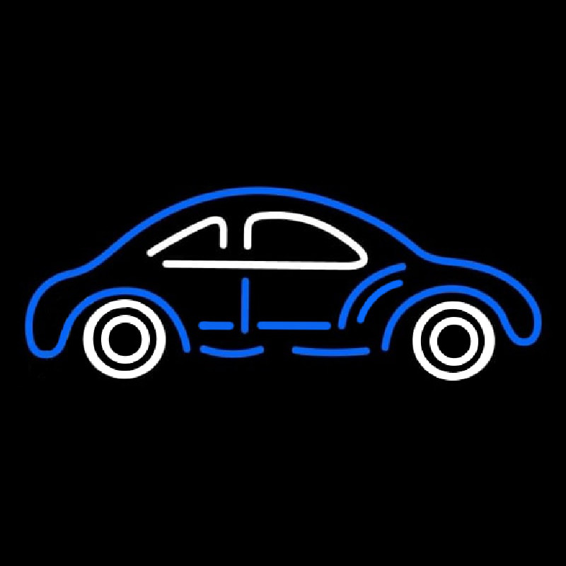Blue And White Car Logo Neonskylt