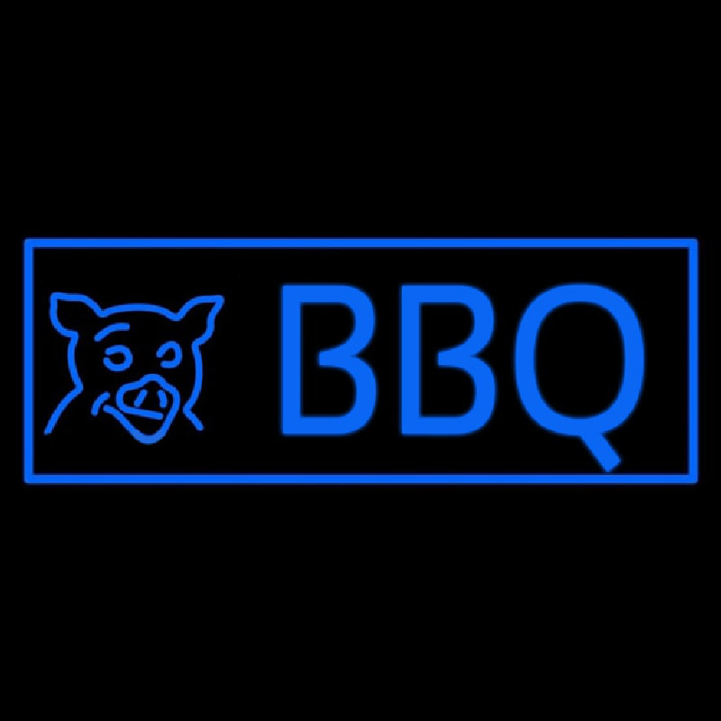 Blue Bbq Neonskylt