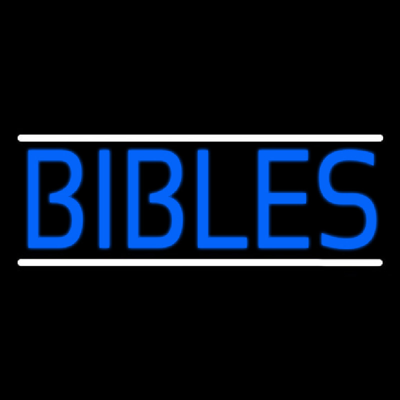 Blue Bibles Neonskylt