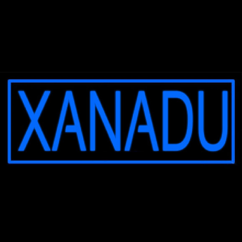 Blue Border Xanadu Neonskylt