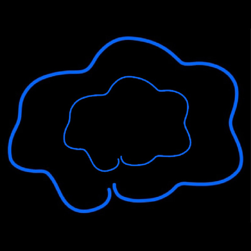 Blue Cloud Neonskylt