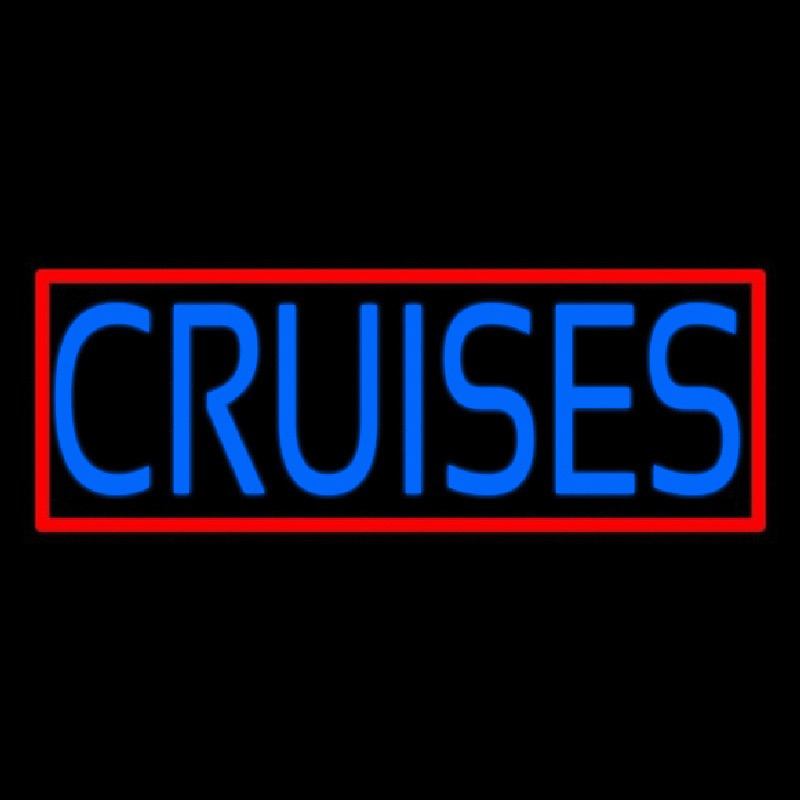 Blue Cruises With Red Border Neonskylt
