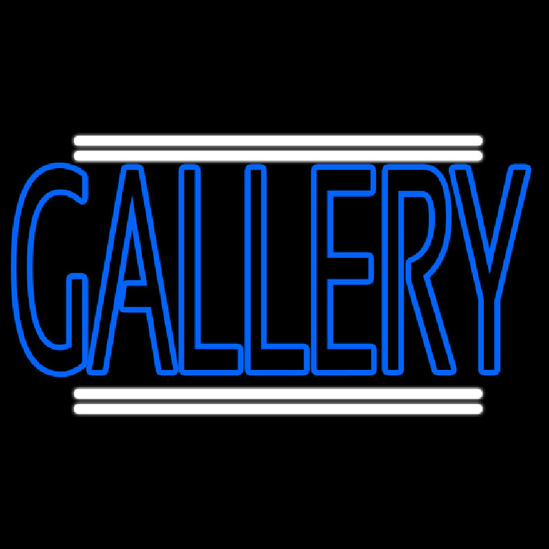 Blue Gallery Neonskylt