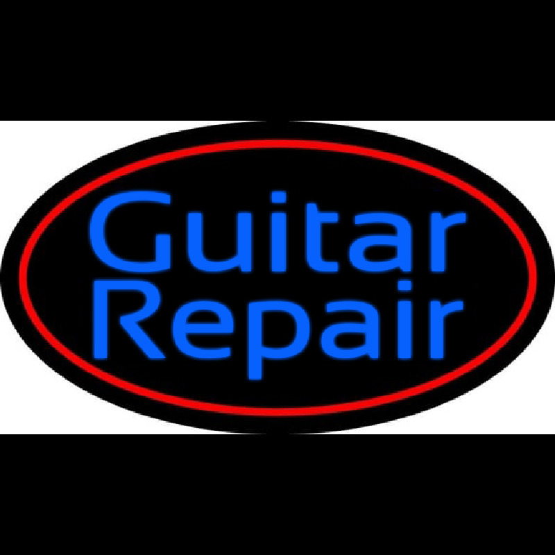 Blue Guitar Repair 4 Neonskylt