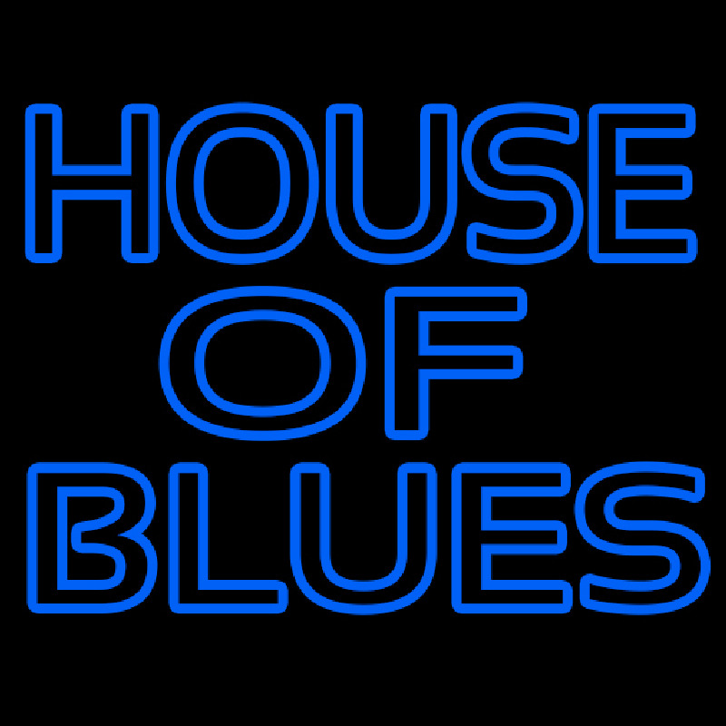 Blue House Of Blues Neonskylt