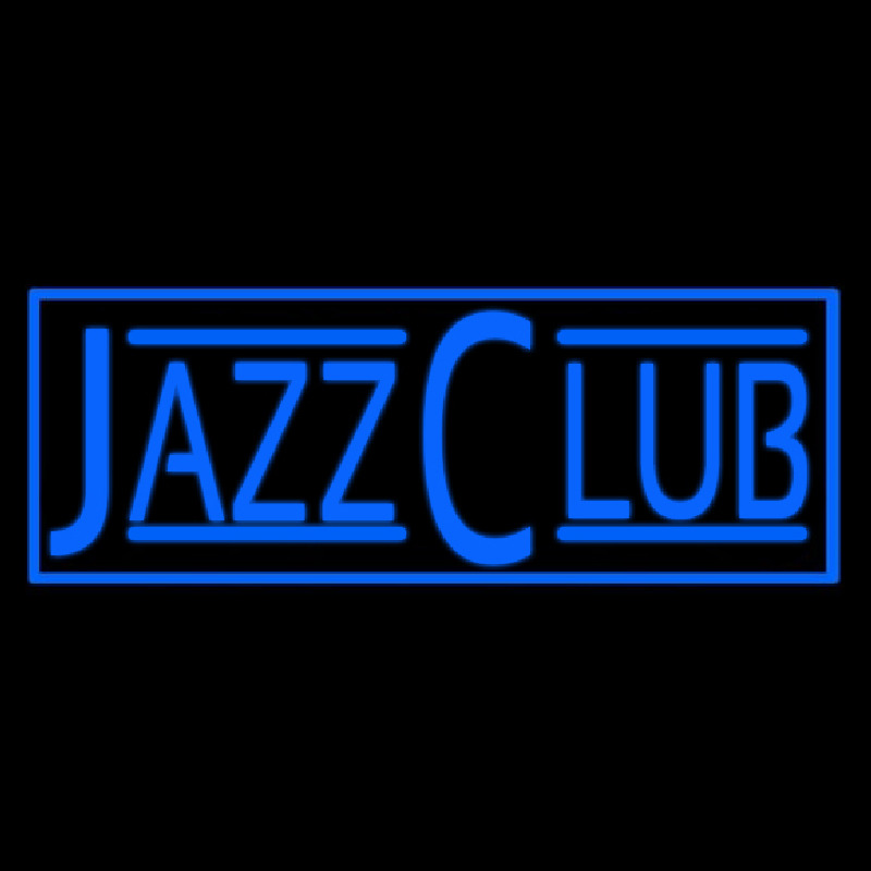 Blue Jazz Club Block Neonskylt