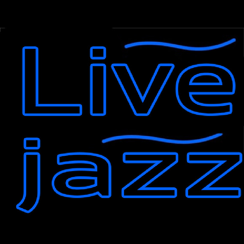 Blue Live Jazz 1 Neonskylt