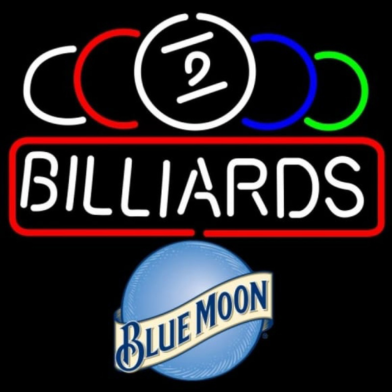 Blue Moon Ball Billiard Te t Pool 24 24 Beer Sign Neonskylt