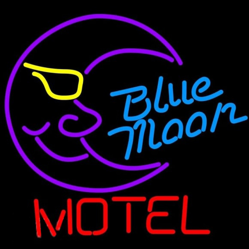 Blue Moon Motel Beer Sign Neonskylt