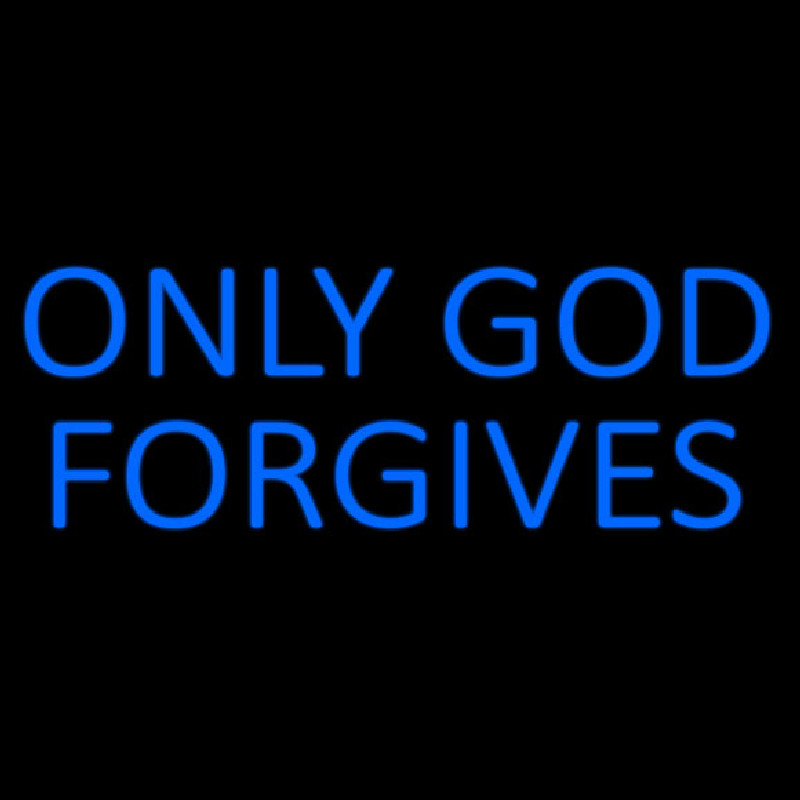 Blue Only God Forgives Neonskylt