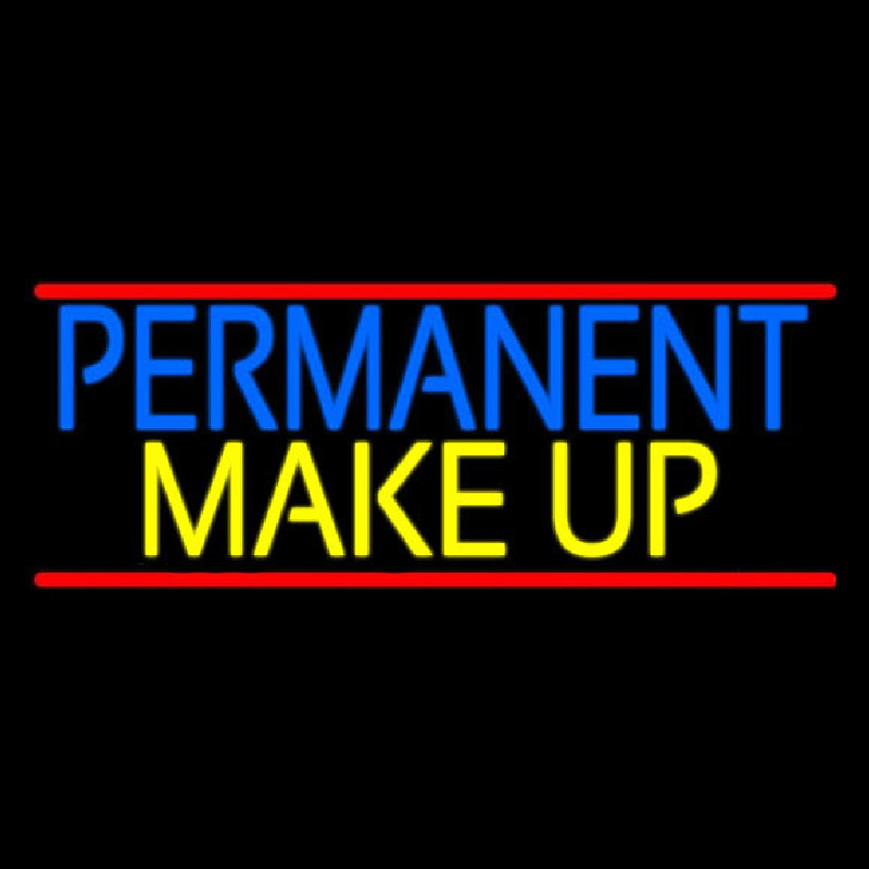 Blue Permanent Makeup Neonskylt