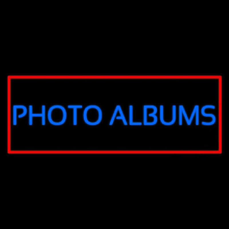 Blue Photo Albums With Red Border Neonskylt