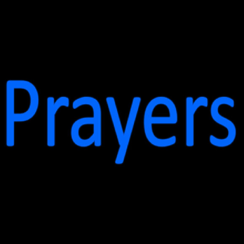 Blue Prayers Neonskylt