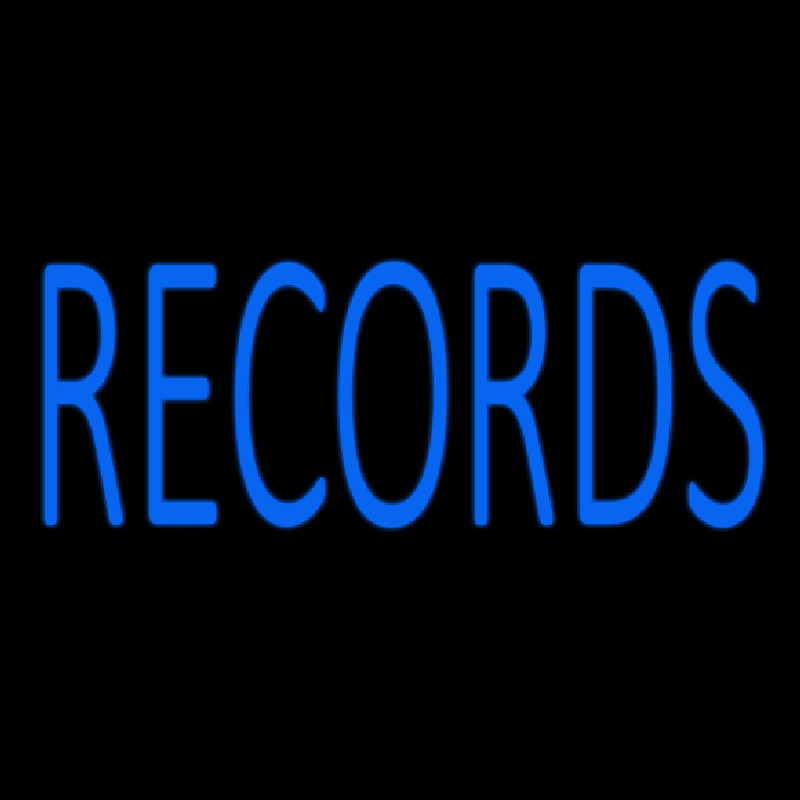 Blue Records 1 Neonskylt