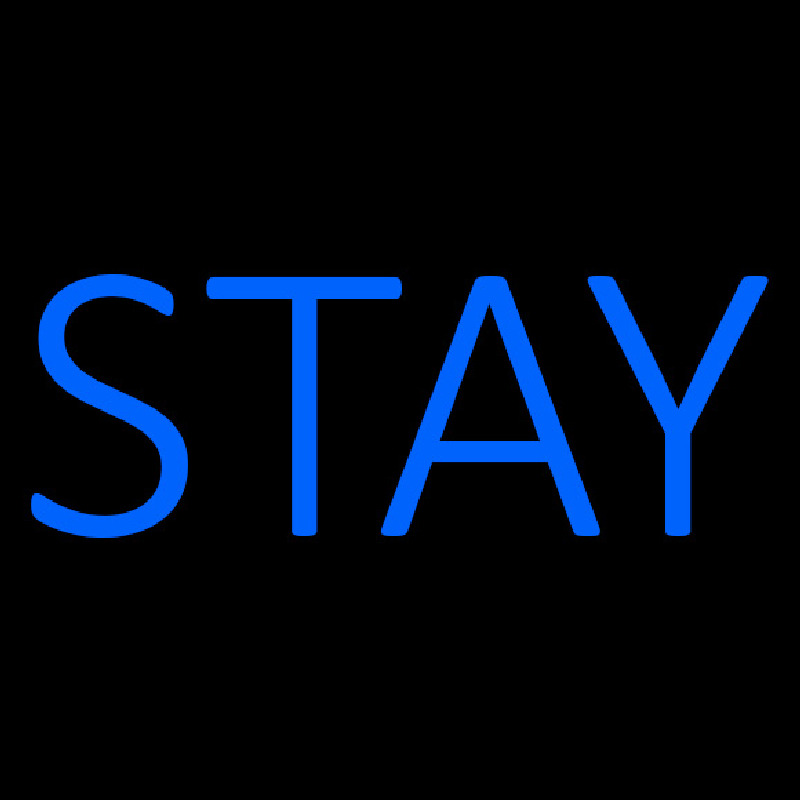 Blue Stay Neonskylt