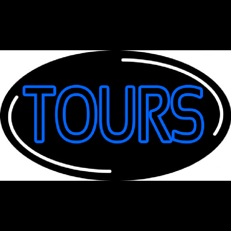 Blue Tours Neonskylt