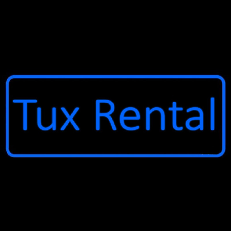 Blue Tu  Rental Neonskylt