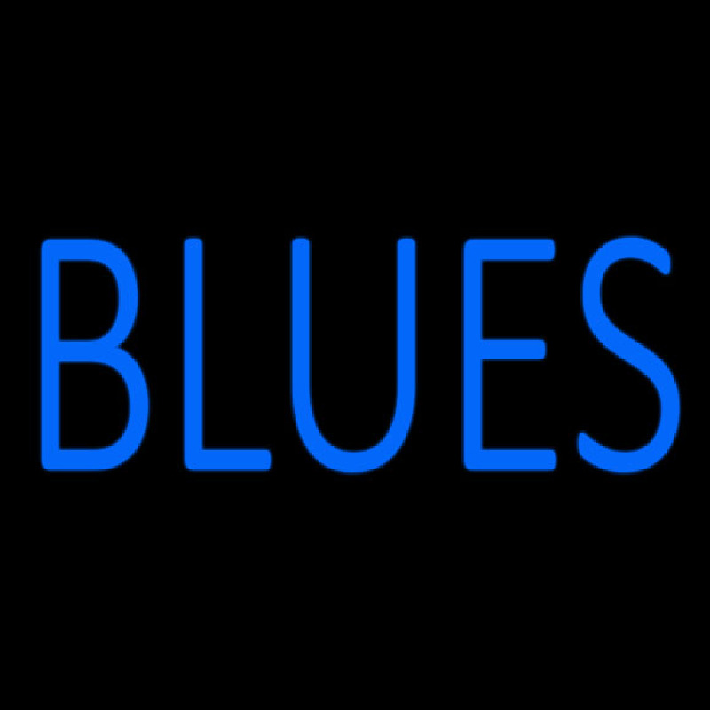 Blues Block Neonskylt