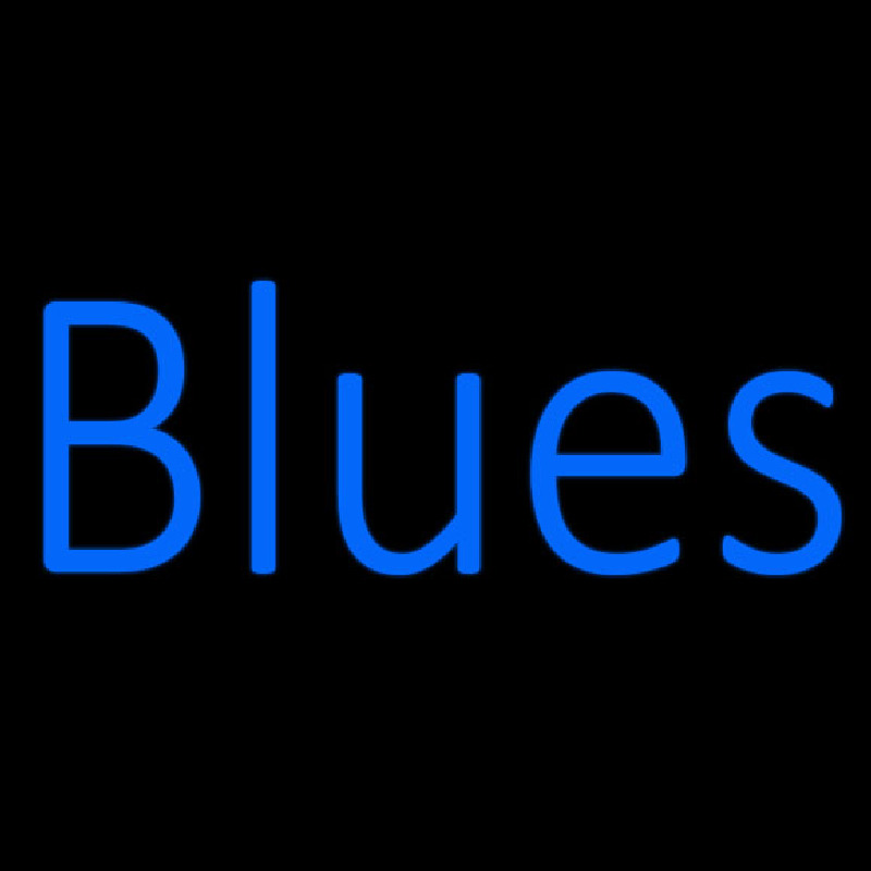 Blues Cursive 1 Neonskylt
