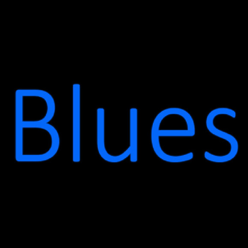 Blues Cursive Neonskylt