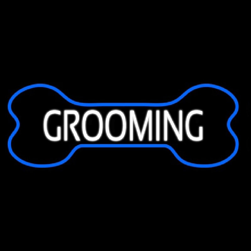 Bone Grooming Neonskylt