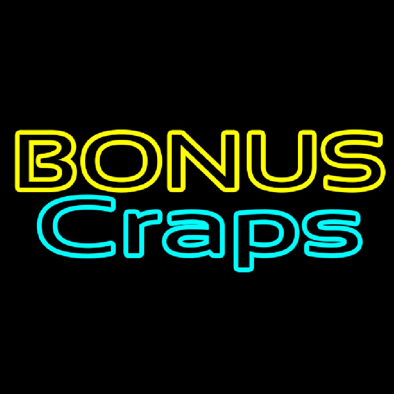 Bonus Craps 1 Neonskylt