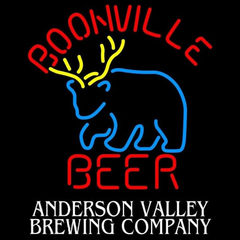 Boonville Deer Anderson Valley Neonskylt