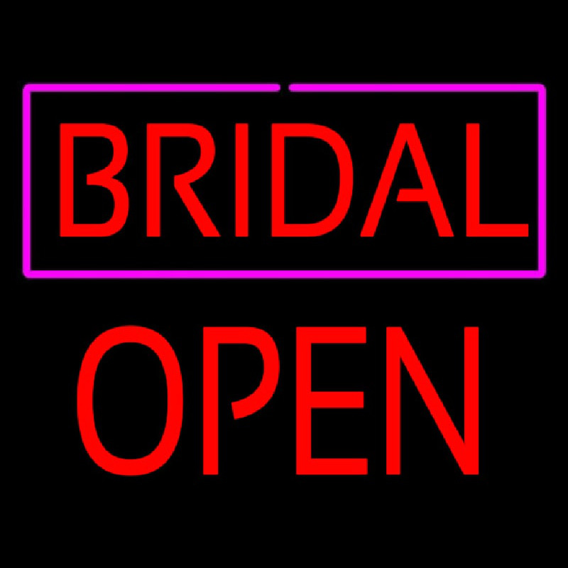 Bridal Block Open Neonskylt