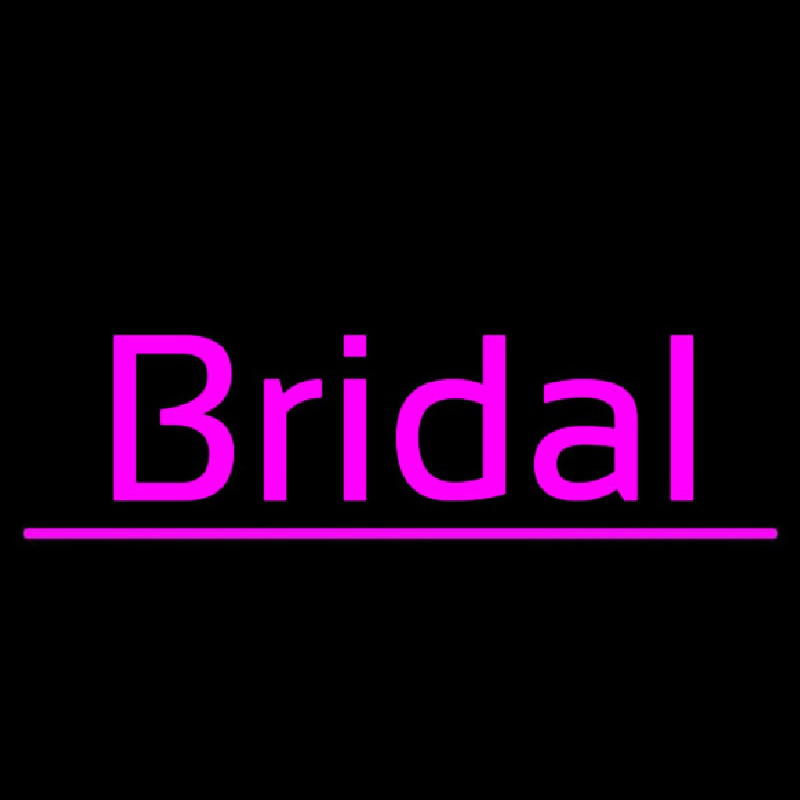 Bridal Cursive Purple Line Neonskylt