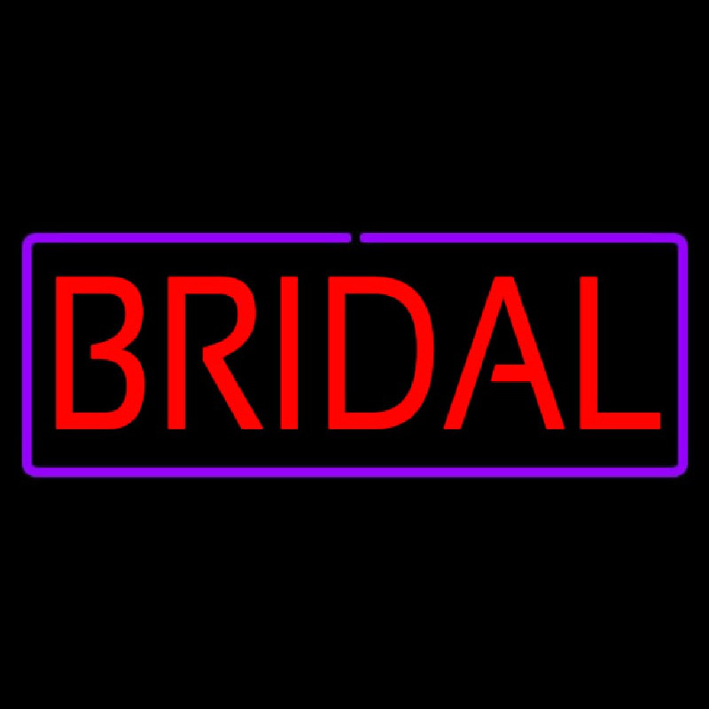 Bridal Purple Border Neonskylt