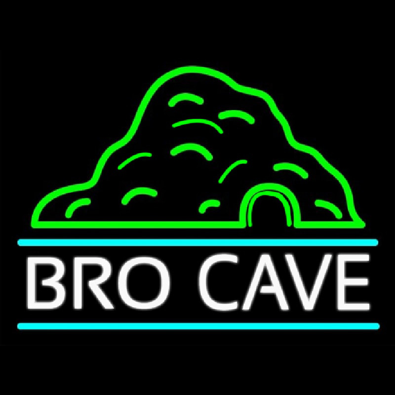 Bro Cave Neonskylt