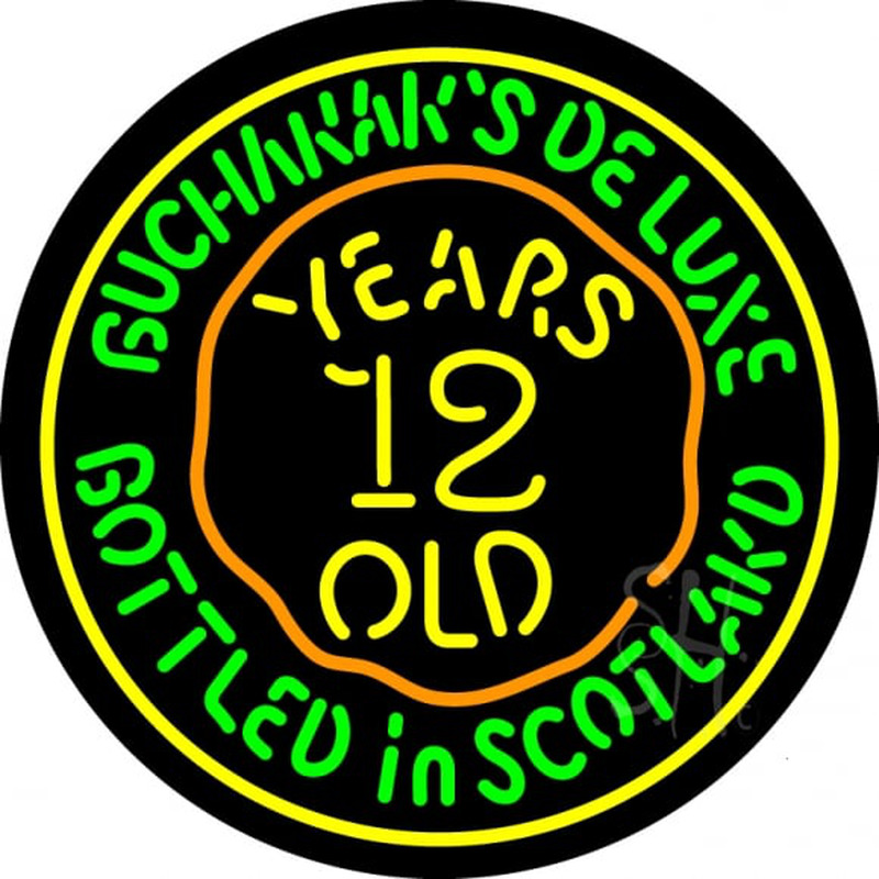 Buchanans 12 Year Old Neonskylt