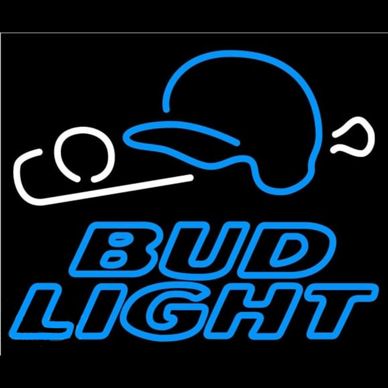 Bud Light Baseball Beer Sign Neonskylt