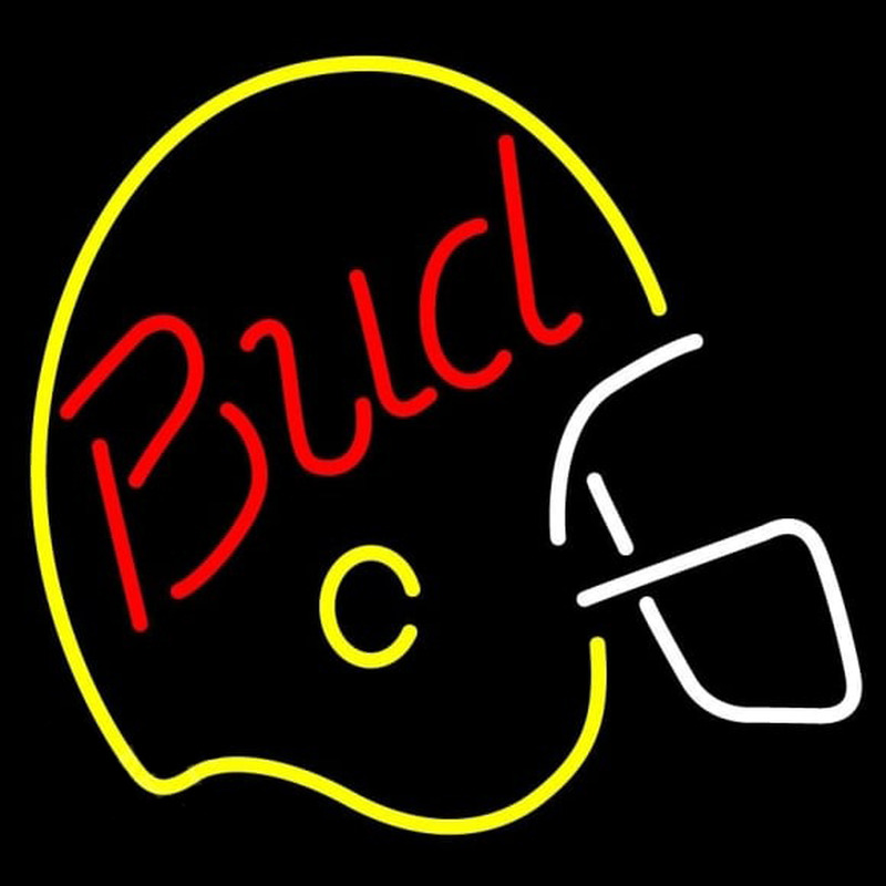 Bud Light Helmet Beer Sign Neonskylt