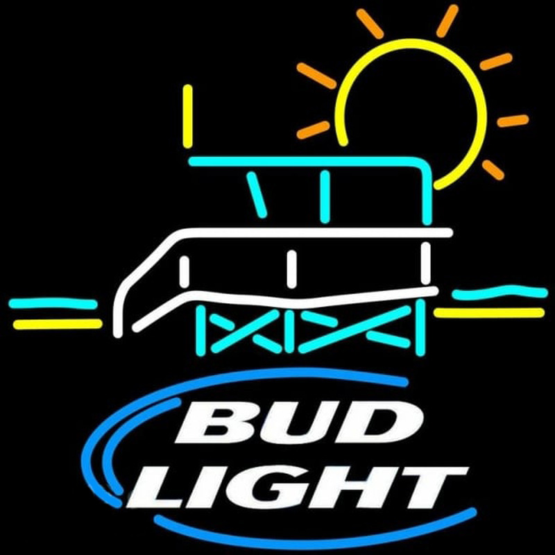 Bud Light Lifeguard Stand Beer Sign Neonskylt