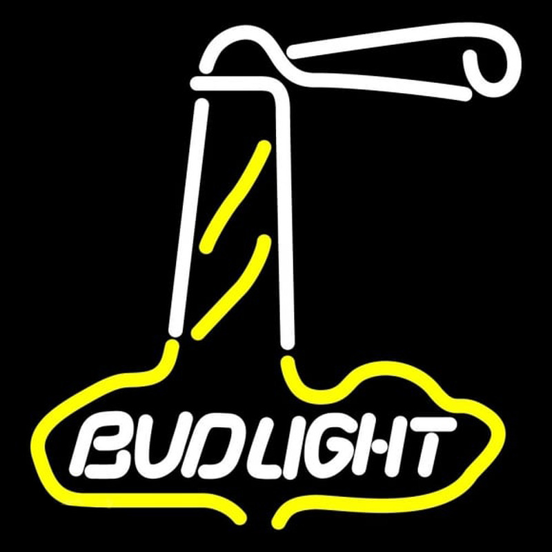 Bud Light Wight Lighthouse Beer Sign Neonskylt