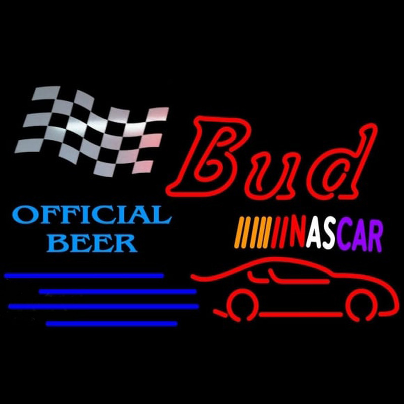 Bud NASCAR Official Neonskylt
