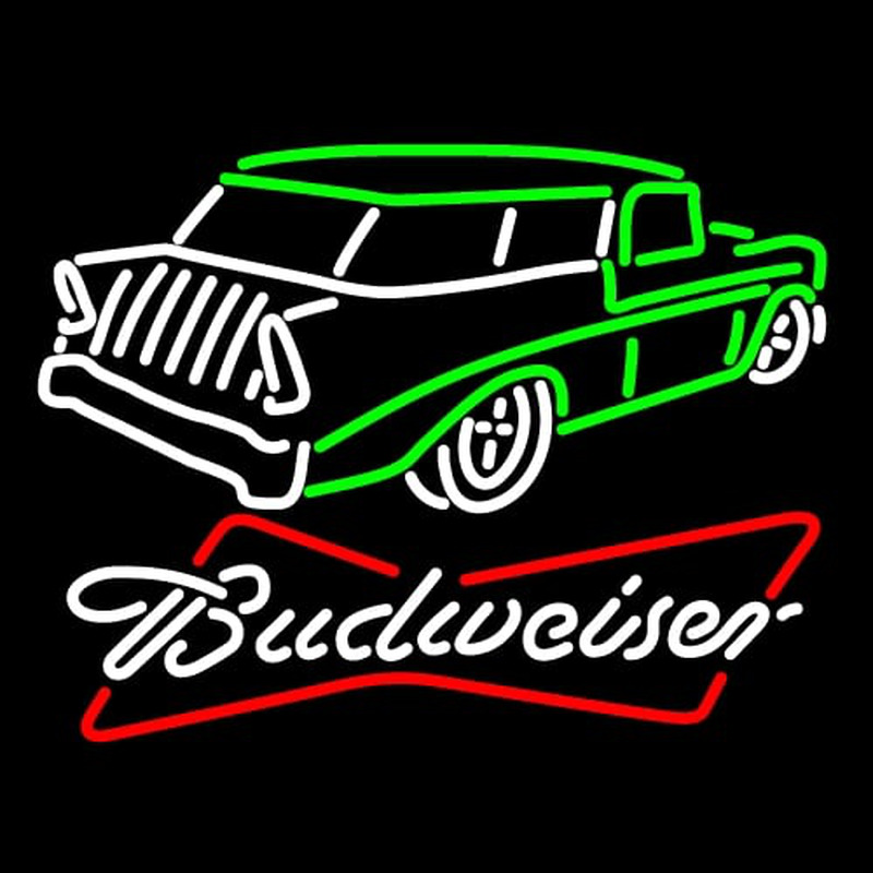 Budweiser 57 Chevy Neonskylt