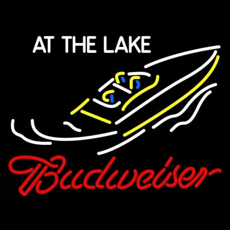 Budweiser At The Lake Neonskylt