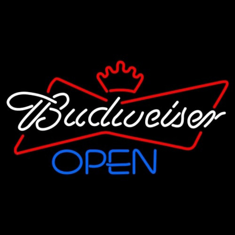 Budweiser Blue Open Neonskylt