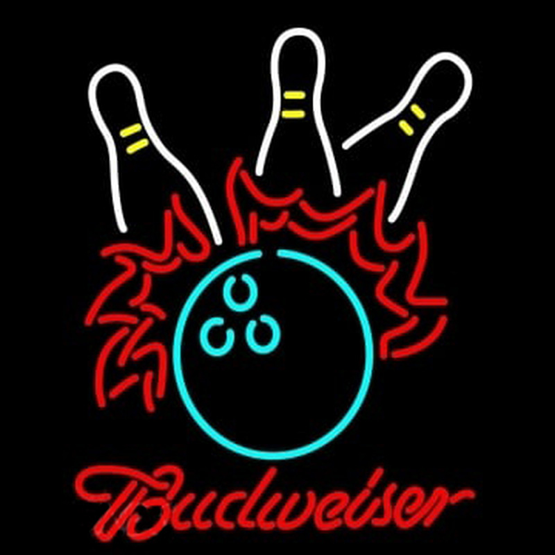 Budweiser Bowling Neonskylt